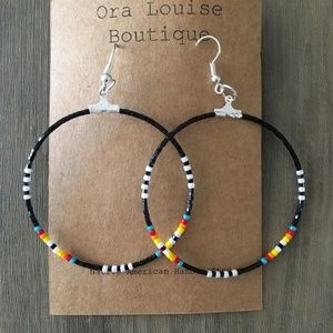 Native American Hoop Earrings
